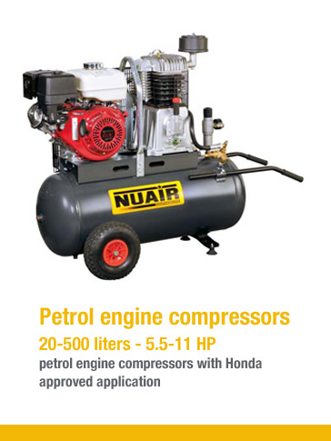Petrol engine compressors